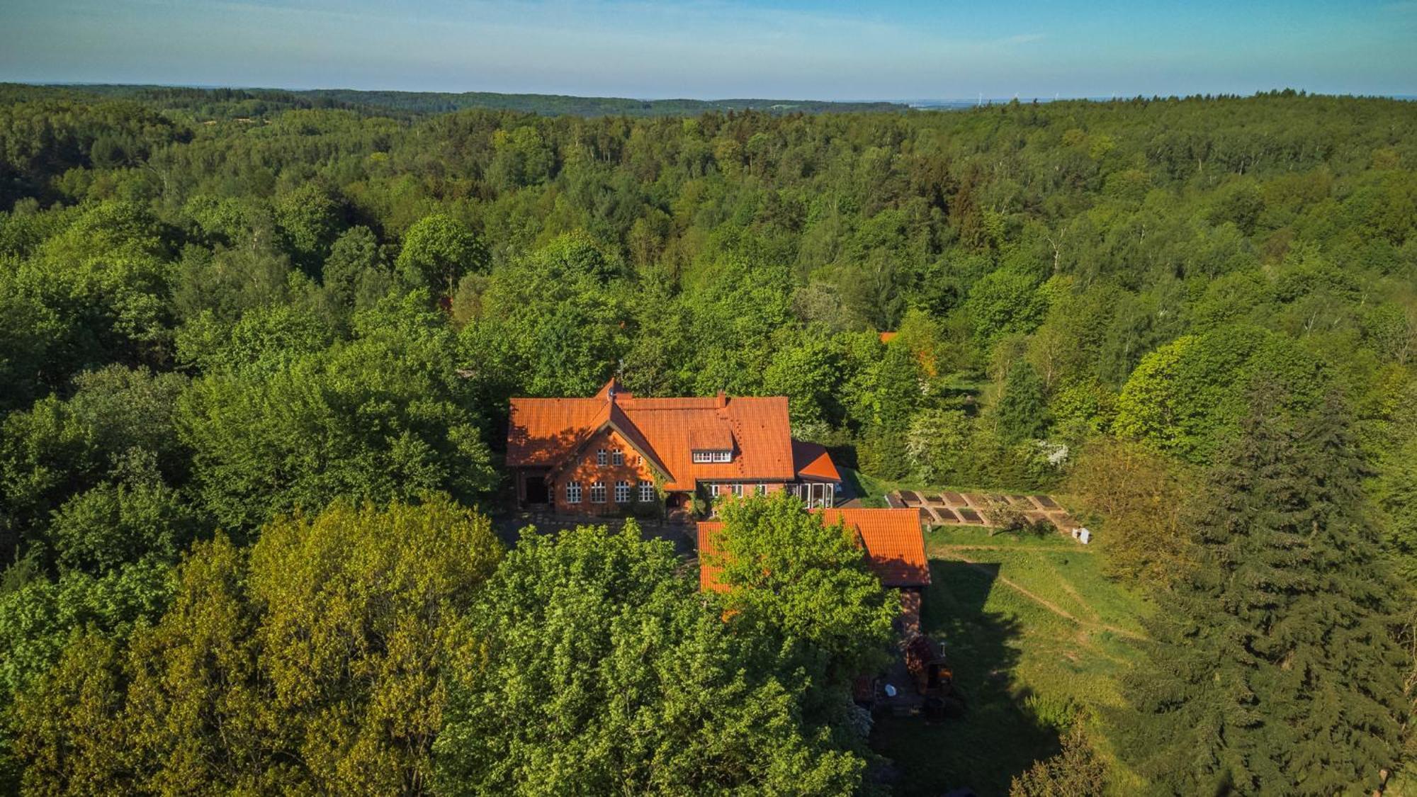 Dom Goscinny Stara Szkola Wysoka Wieś Buitenkant foto